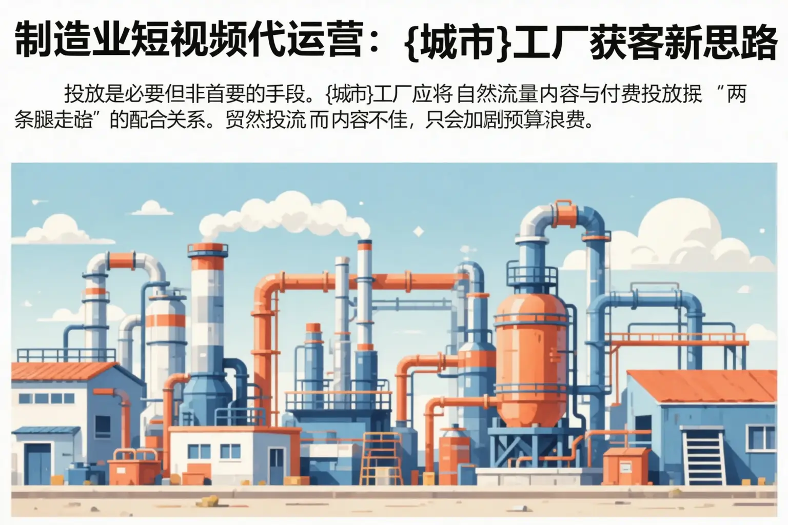 制造业短视频代运营：马龙工厂获客新思路